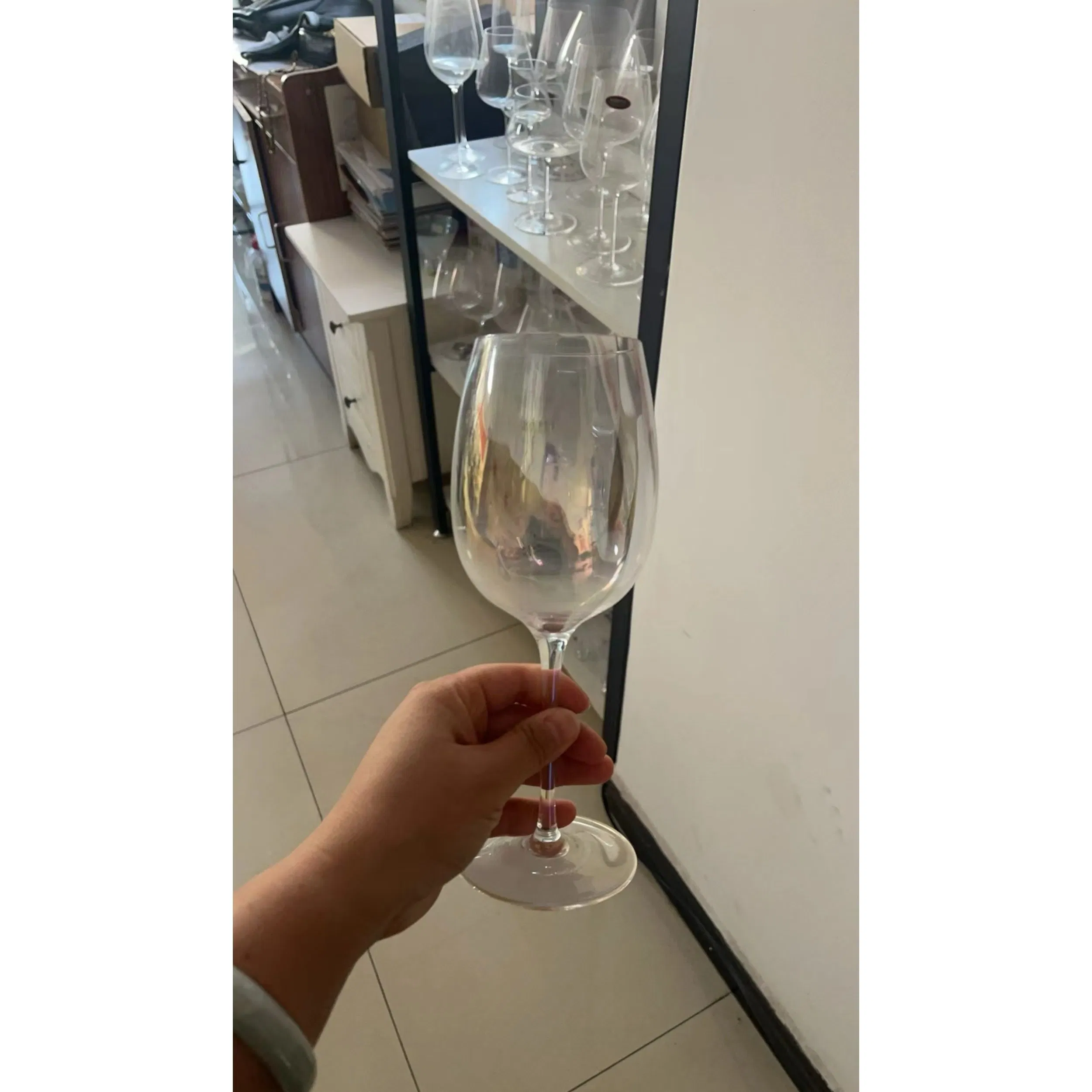 Paibee Rainbow Color Glassware Champagne Red Wine Glass