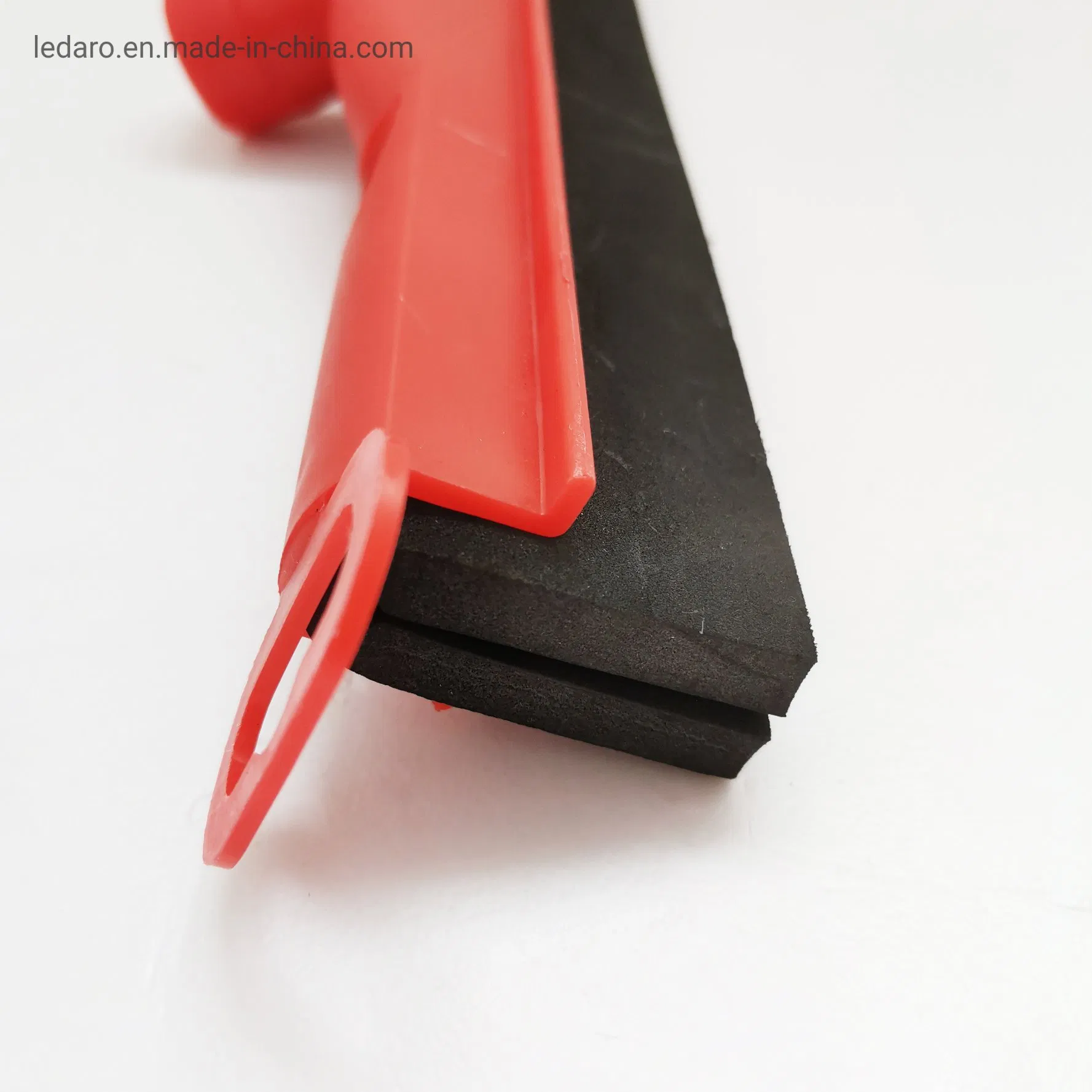 Soft Double Foam Rubber Floor Squeegee with Industrial Grade Plastic Frame 18" Length