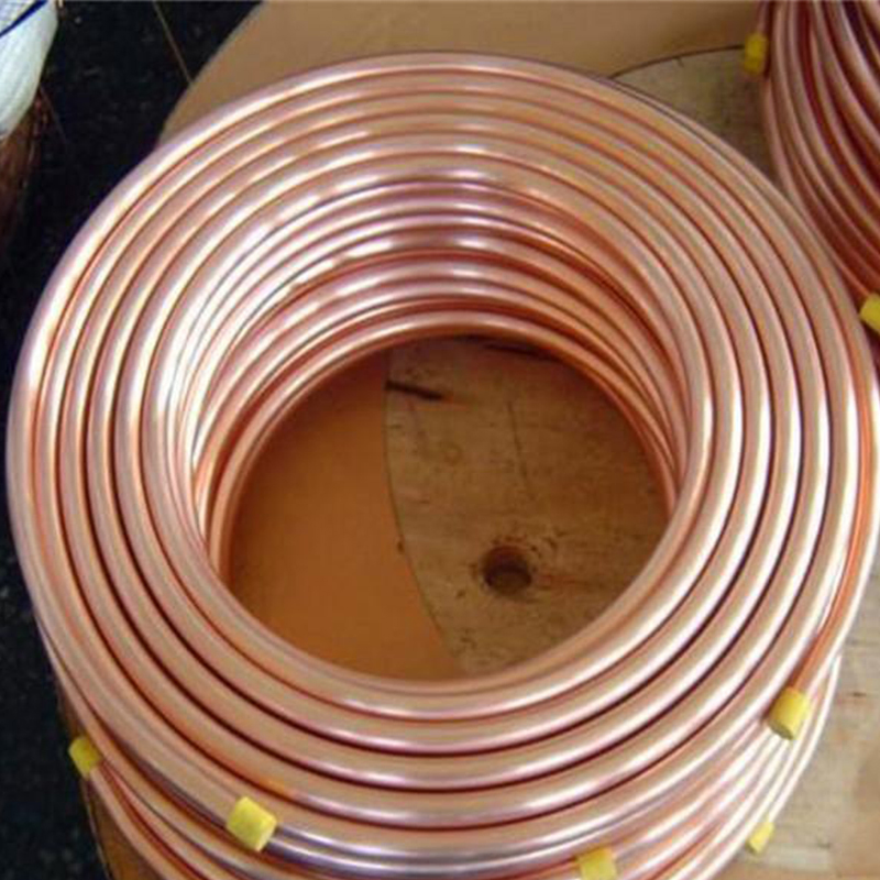 ASTM B280 99.9% Red Copper Water Pipe C1100 C12200 Insulated Copper Pipe Straight Brass Tube Pancake Coil Copper Pipe for Air Condition Refrigerator