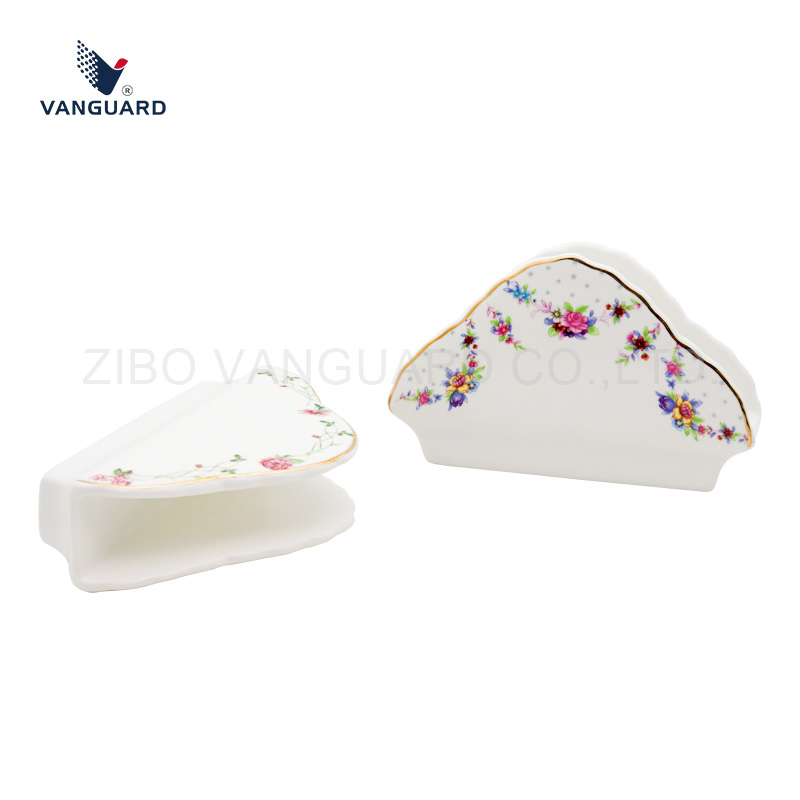 Factory Restaurant Custom Paper Tissue Napkin Holder with Decal Design