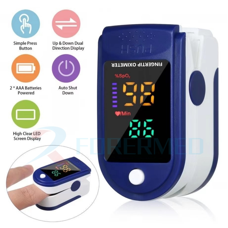 The LED Screen Displays The Fingertip SpO2 of The Pulse Oximeter. The Finger Pulse Oximeter Monitors The Pulse Oximeter Lk87, Lk88, Lk89