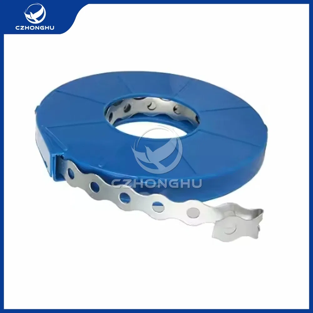 Czhonghu Factory Direct Sales 80 Kg- 450 Kg Load Capacity Galvanized Strapping Steel Fixing Perforated Steel Strip Band