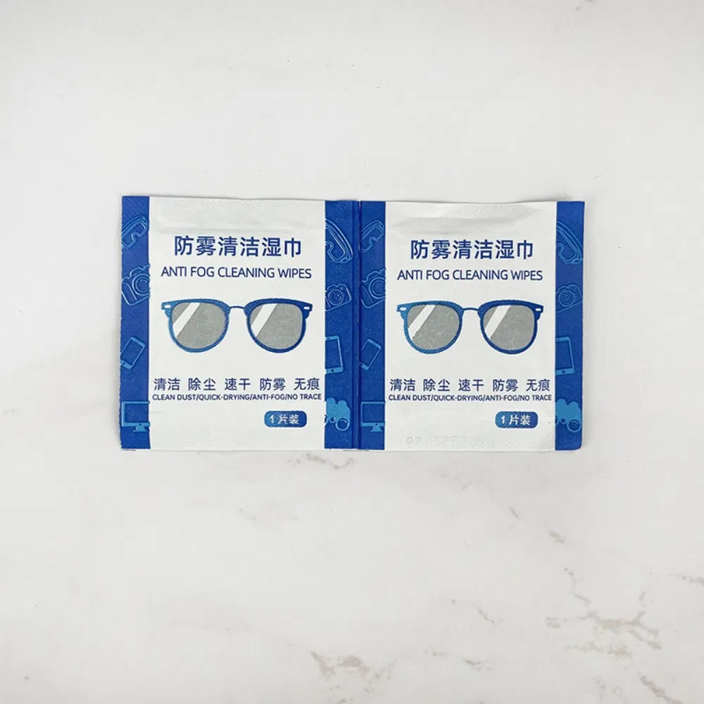 Biodegradable Mobile Camera Touch Screen Clean Spectacle Anti Fog Glasses Lens Wet Wipe and Tablet Wipe