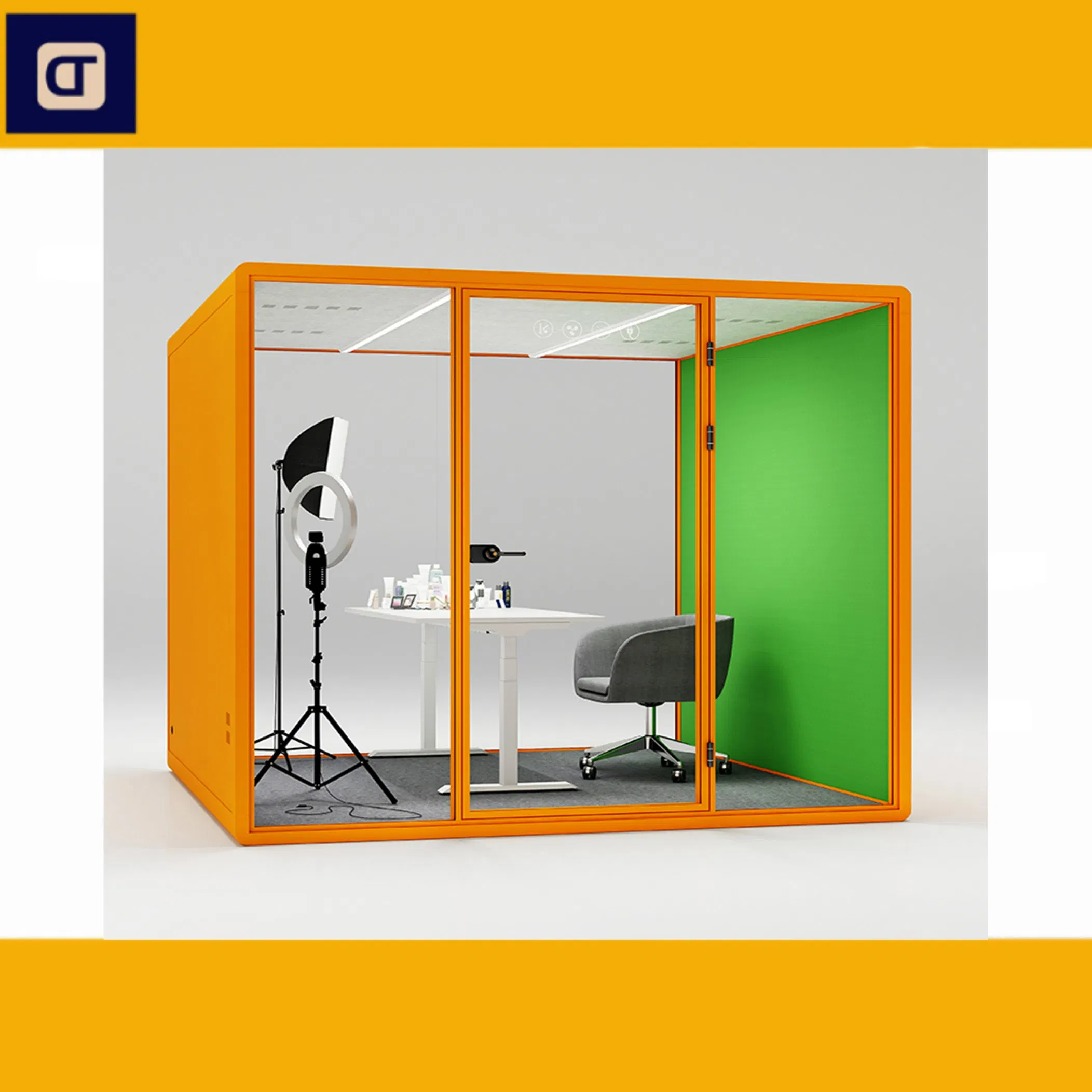 Integrated House Meeting Pod Phone Booth Mobile Practical Soundproof Booth Privacy-Protected Home Soundproof Booth