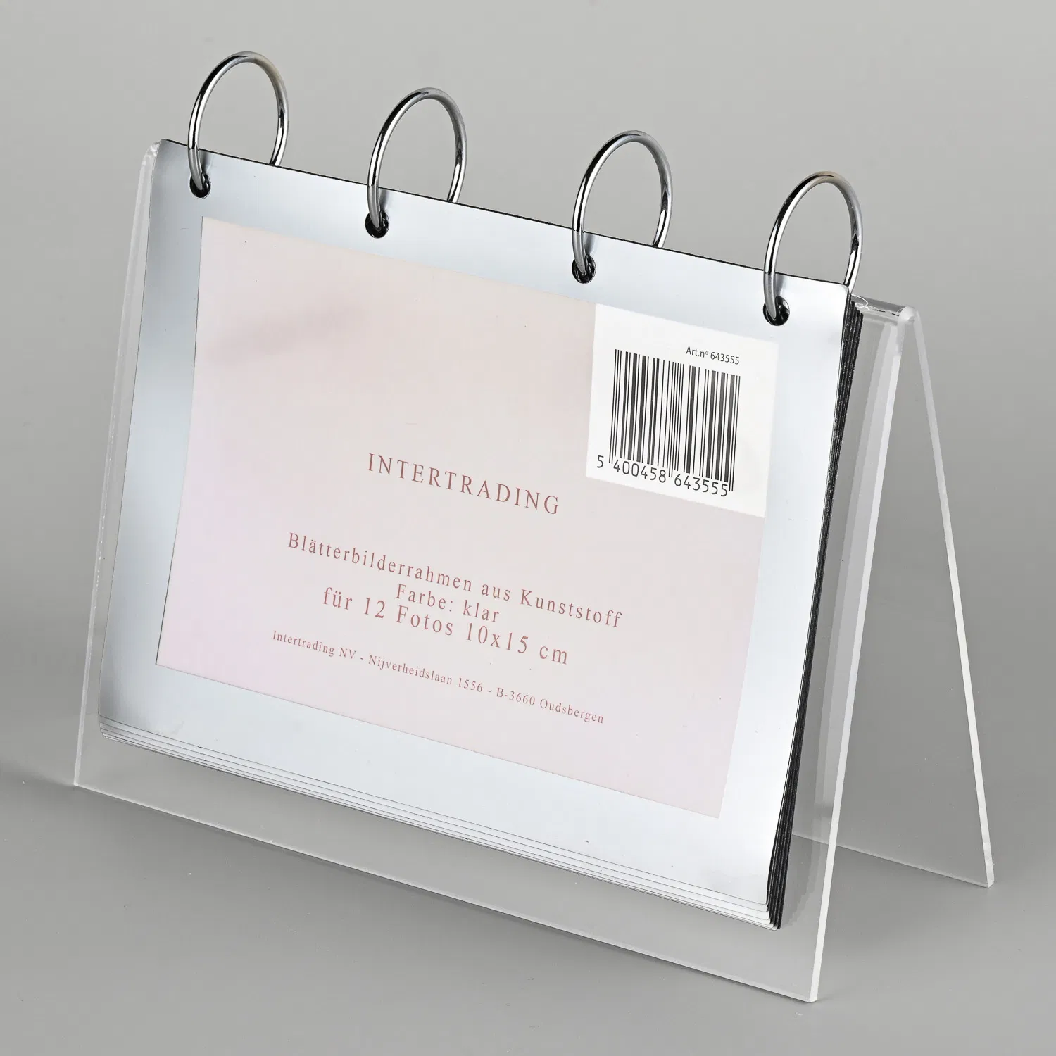 Acrylic Desktop Billboard Calendar Stand Flip Display Holder Clear Desk Schedule Rack