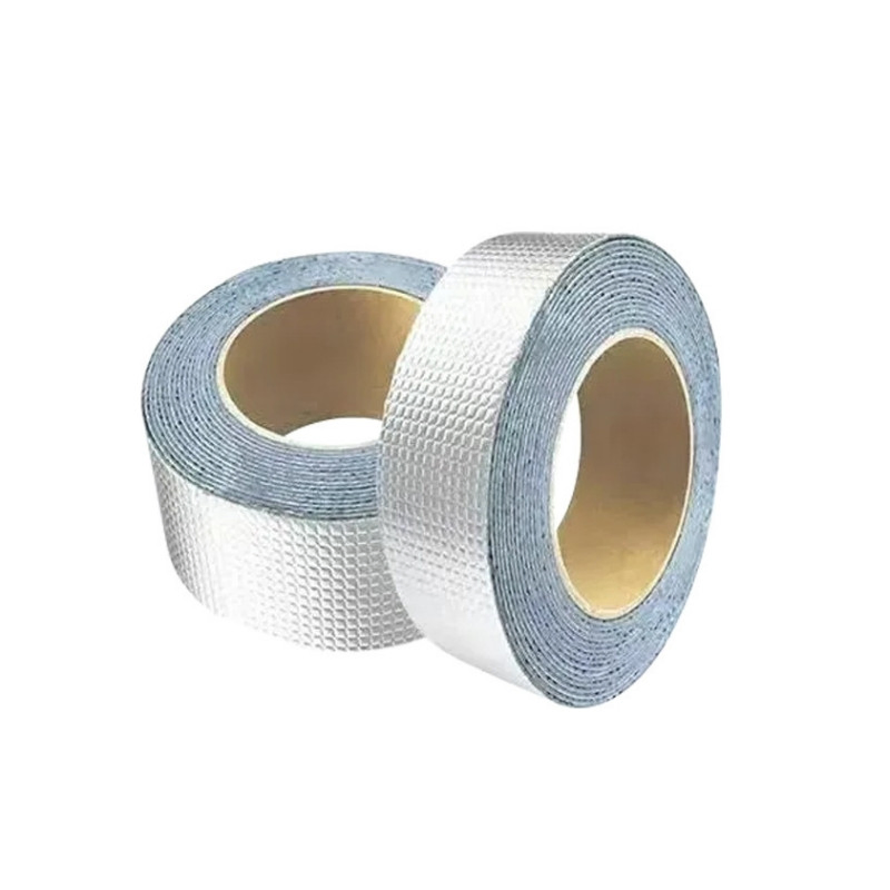 Aluminum Foil Thicken Butyl Rubber Waterproof Flashing Tape Self Adhesive Butyl Metal Roof Sealing Tape Skylight Butyl Sealant Tape