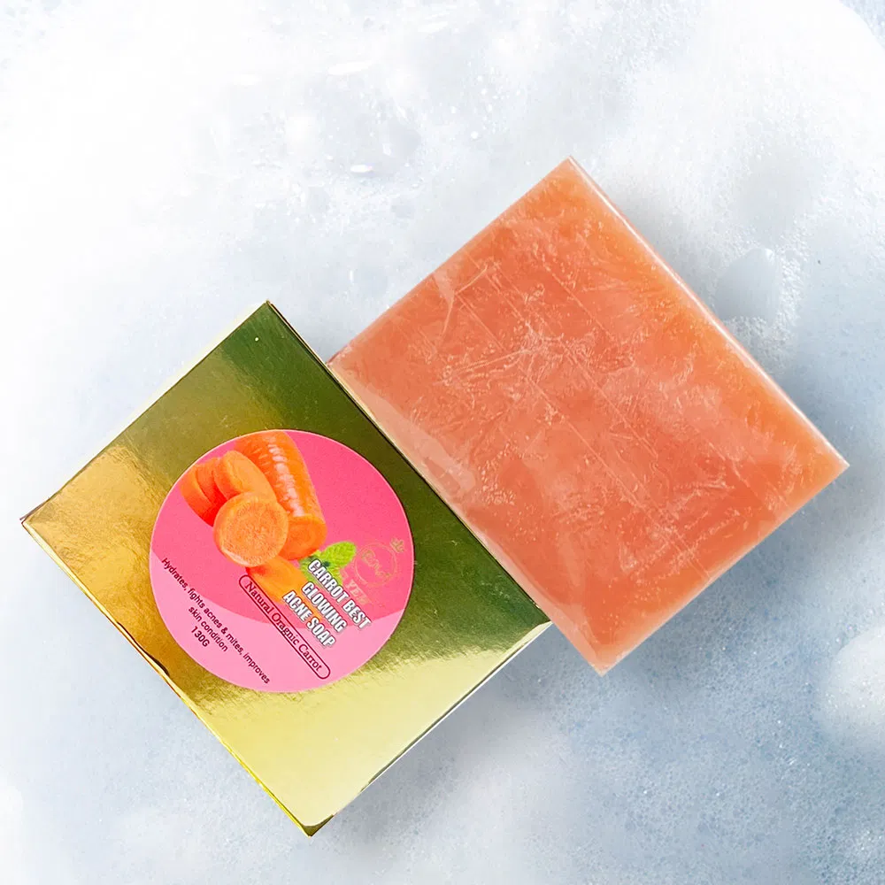 OEM Customized Wholesale Soap Moisturizing Whitening Brightening Suitable All Skin Types Carotene Handmade Soap