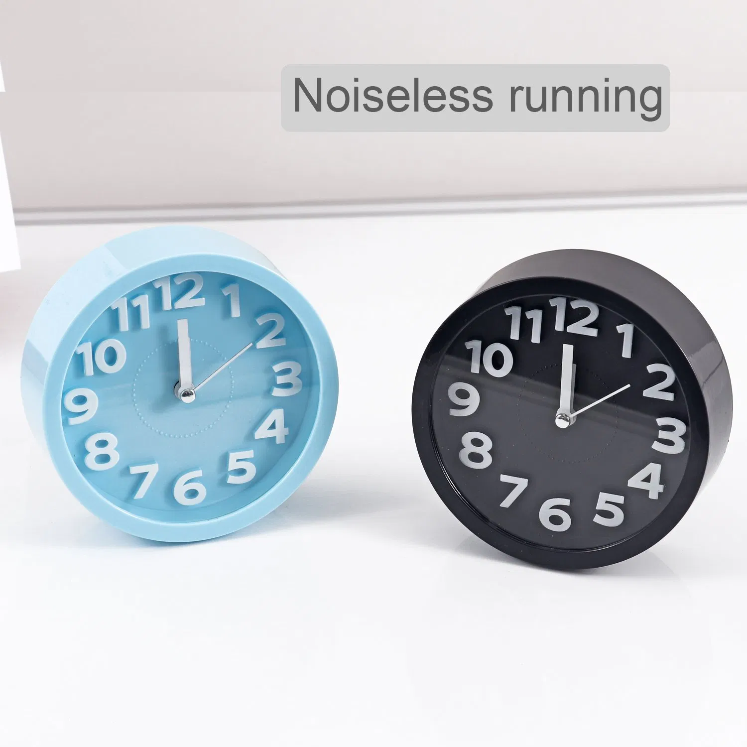 Foska Desk Table Plastic Assorted Color Circle Alarm Clock