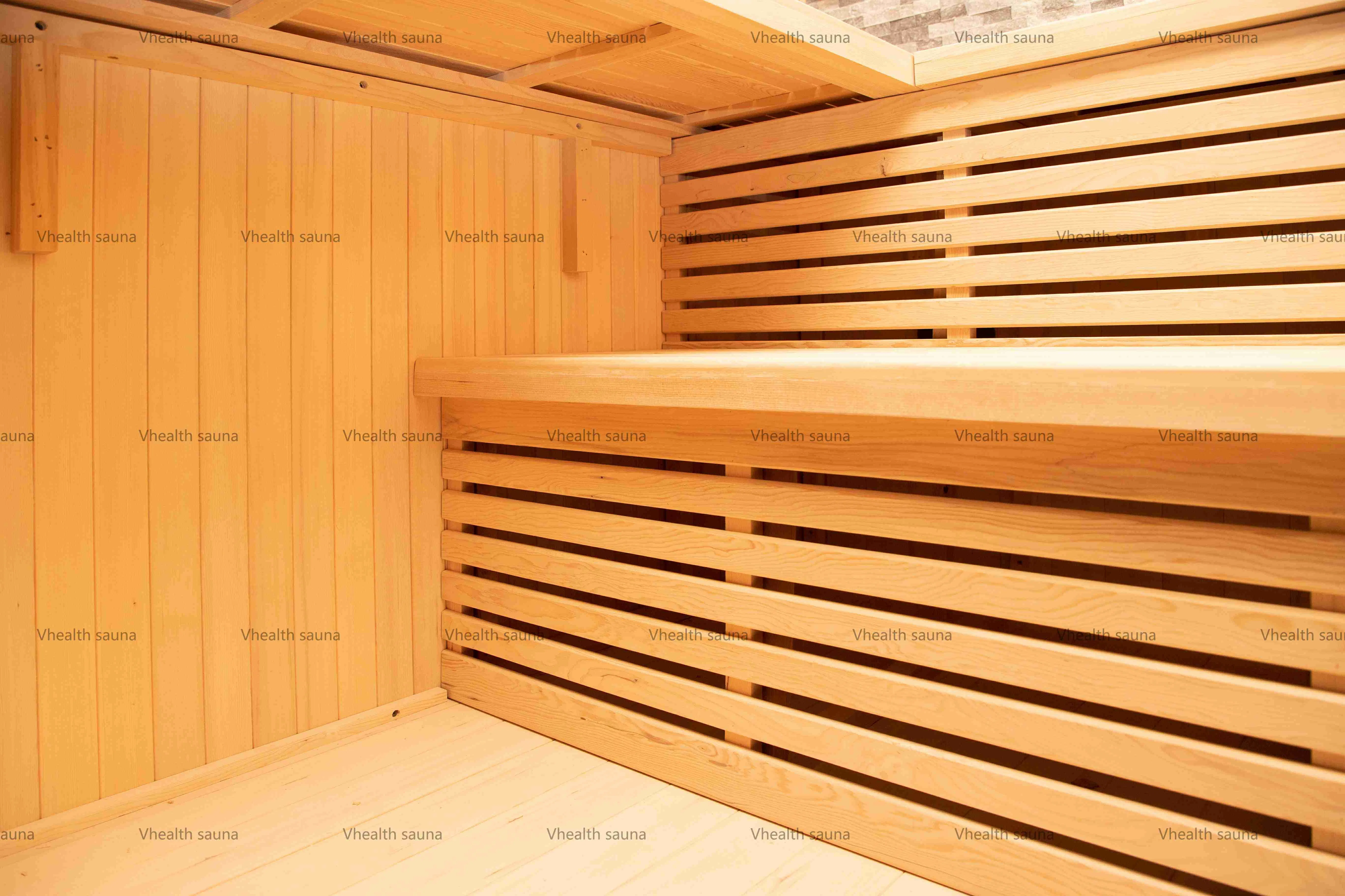 Японская парная на дровах с паровым увлажнением, 6 кВт