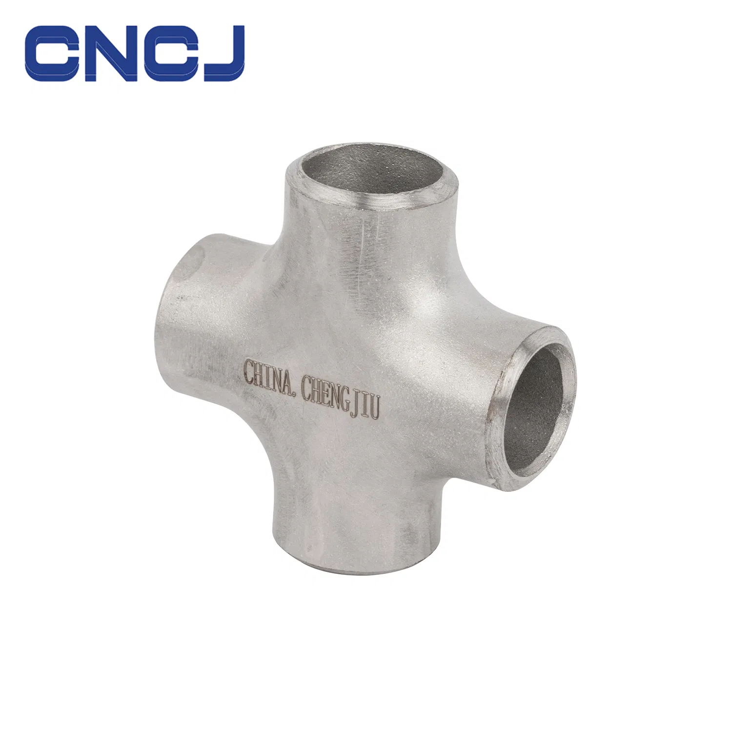 En10253-4 ASME ANSI B16.9 Mss Sp-43 DIN2605 JIS B2313 Sh3408 Sh3409 GB/T13401 Stainless Steel Pipe Butt Welding Cross Fitting 304/316L Sch10/20/40 0.875