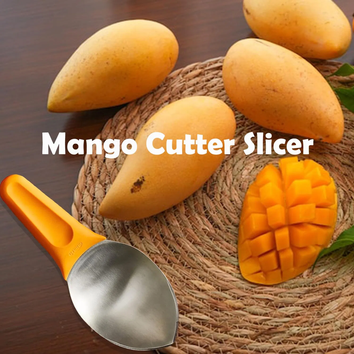 Non-Slip Mango Slicer Pitter Watermelon Cutter Slicer Fruit Slicers Cutter