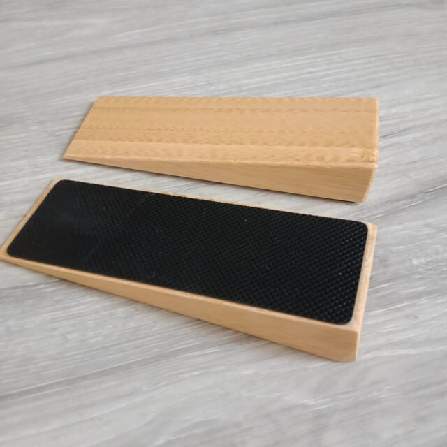 Bambou Door Stop, Wedged Bambou Doorstop, Bambou Door Stopper, Angled Bambou Door Stops, Bamboo Door Stop
