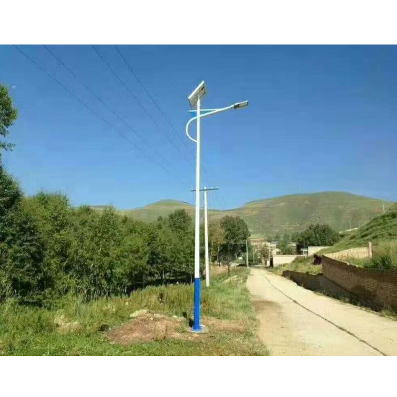 Solar Outdoor Light Curved Surface LED High Pole Light Super Bright High-Power Project Complete Set of 6.8-Meter New Rural Street Lights