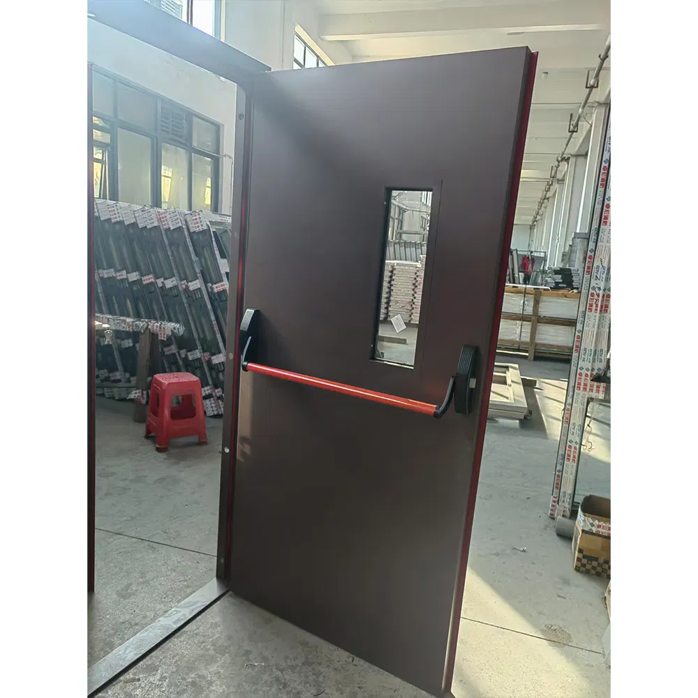 BS En1634 Certified 90 Min Fire Exit Door with Self-Closing Hinge Wholesale OEM