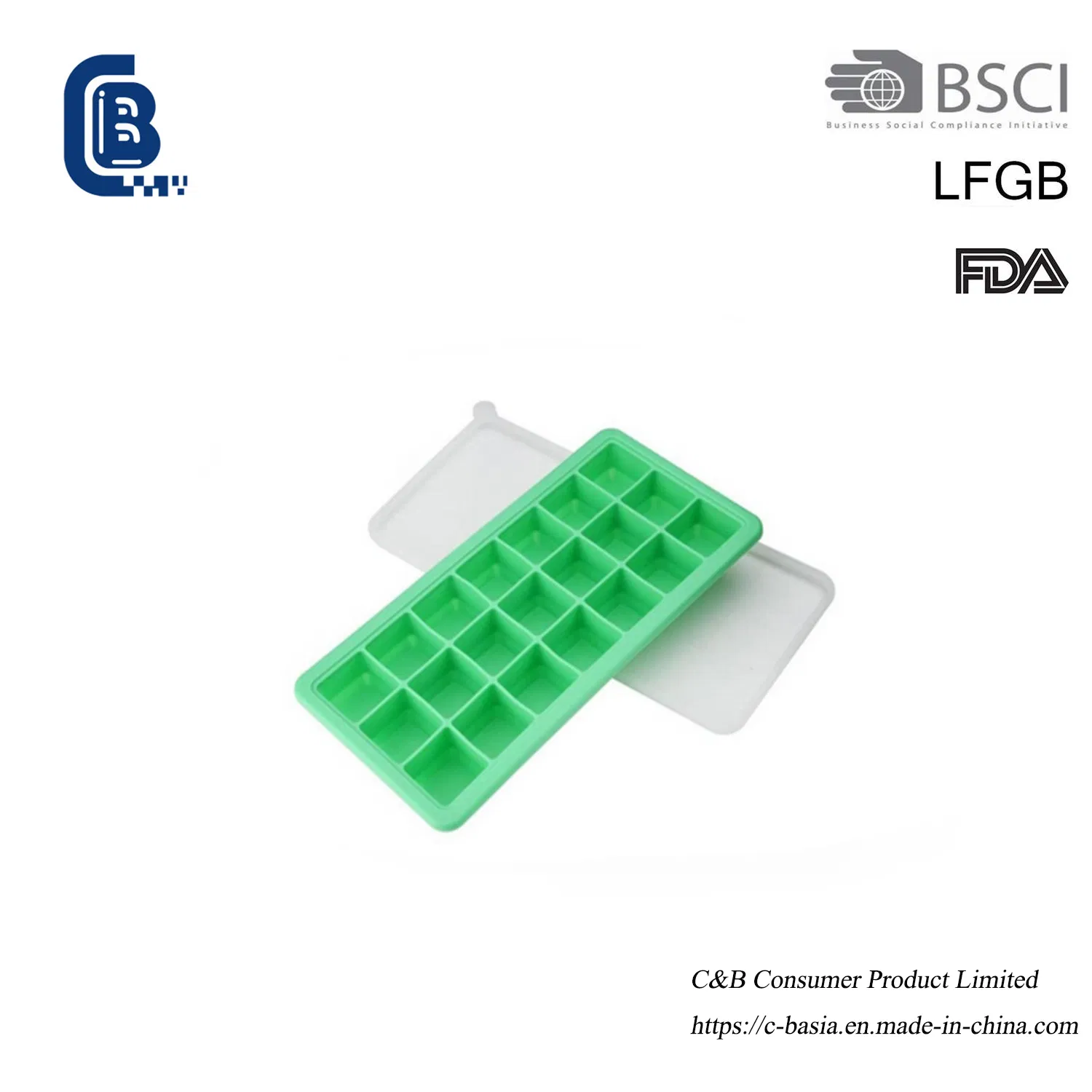 Форма для льда из пищевого силикона, 21 ячейка