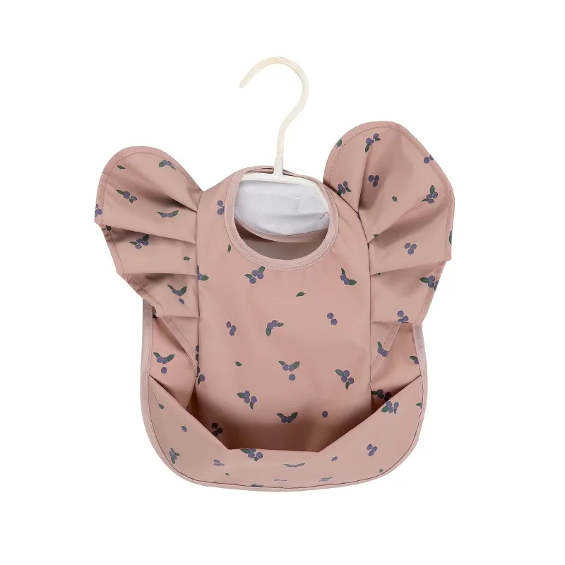 Waterproof Baby Bib with Angel Wings Design for Drooling