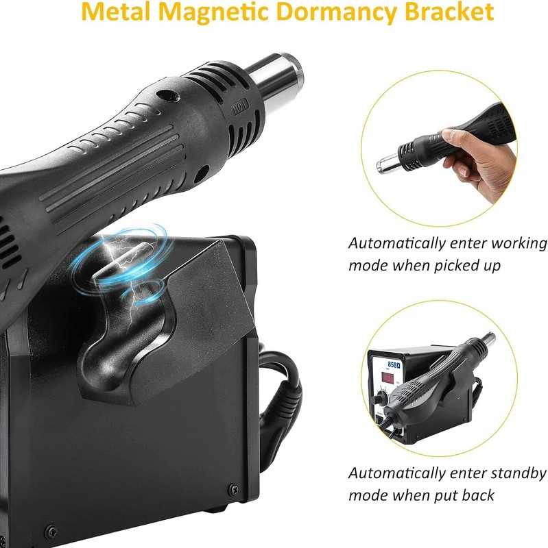 858d Mini Hot Air Gun SMD Soldering Desoldering Iron Station (858D)