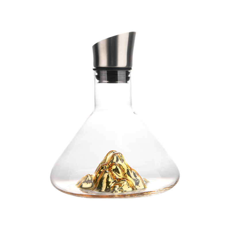 Best Selling Waterfall Quick Red Wine Household Transparent Glass Filter Wine Dispenser