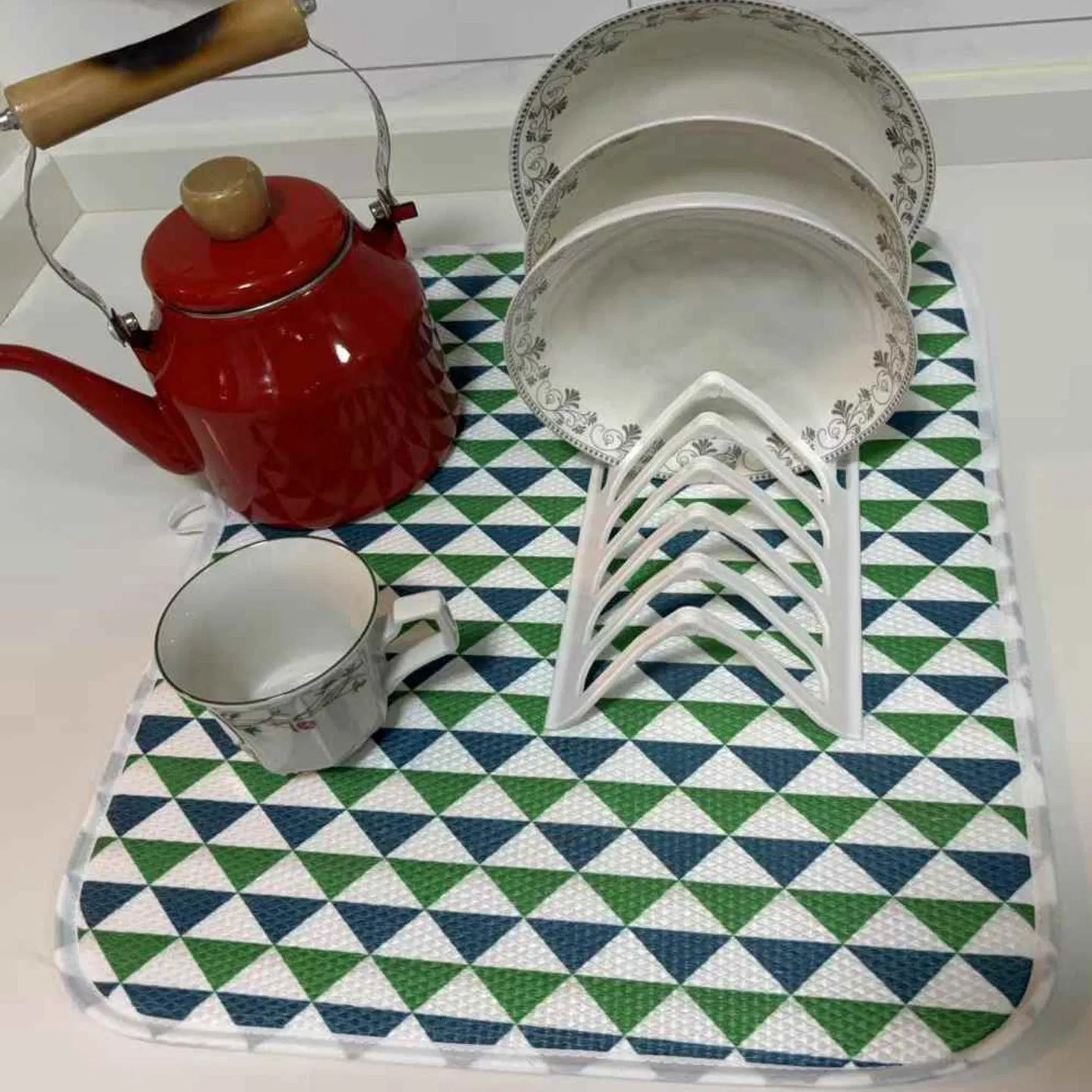 Впитывающий коврик для посуды Mardav, двусторонний