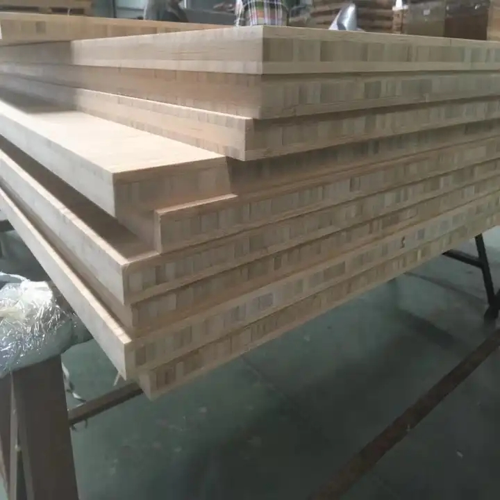 Customized Natural Bamboo Raw Boards Plywood Panel Bamboo Raw Material