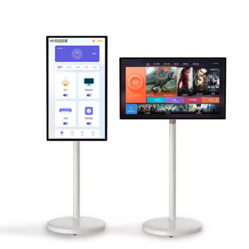 27 Inch Movable Smart Portable TV with Battery Android Touch Screen LCD Monitor Interactive Digital Signage Display