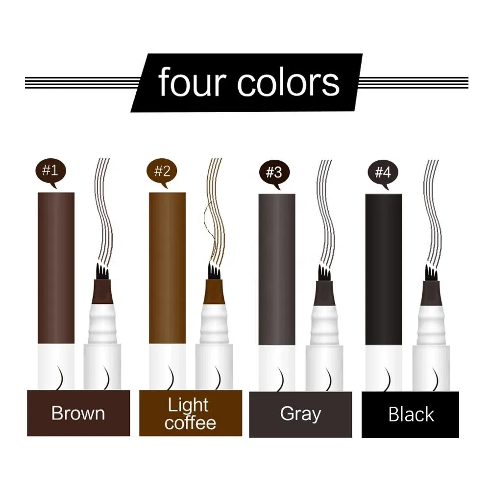 Wholesale Waterproof 3D Eye Brow Pen New Design Liquid Eyebrow Pencil