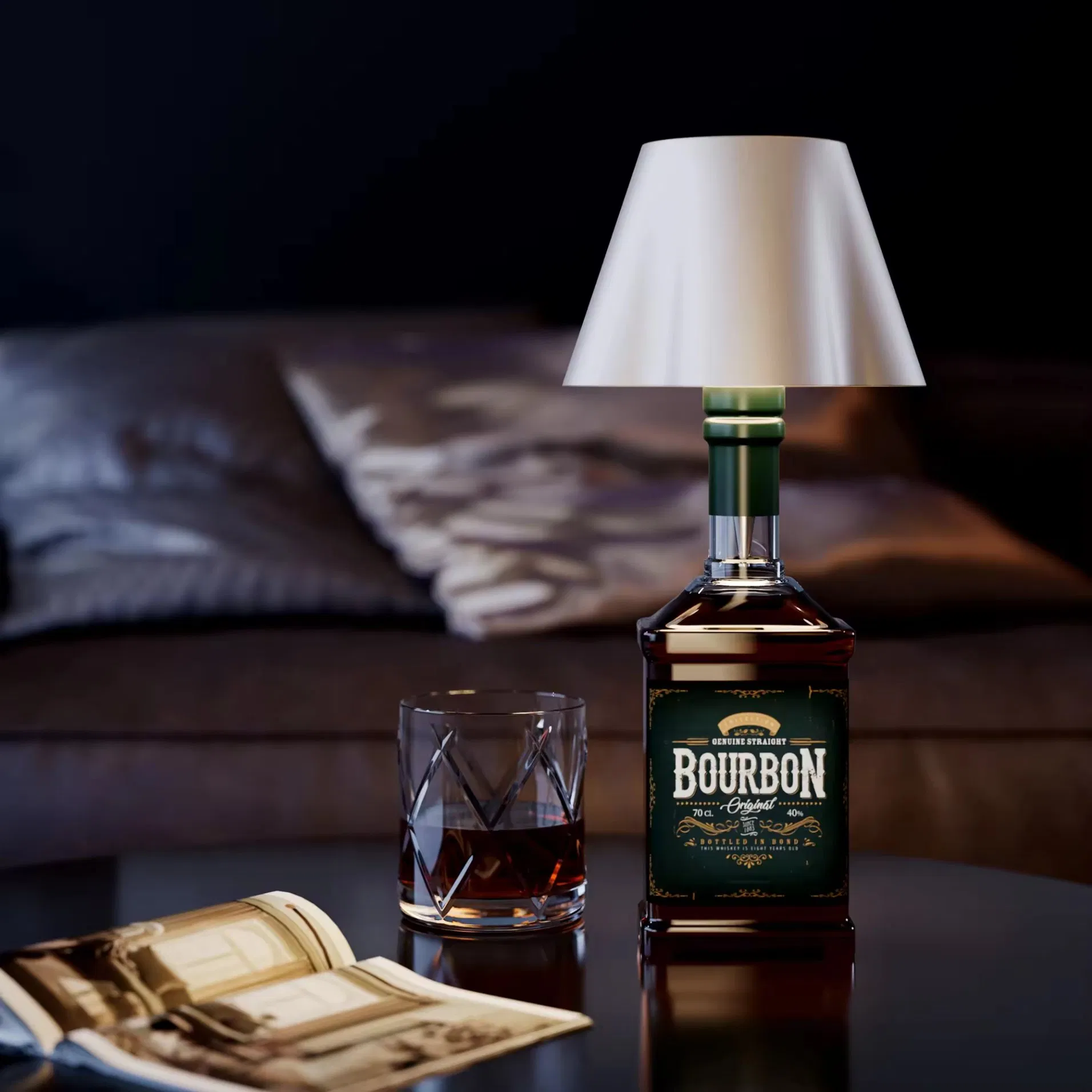 Popular New Styles Decoration Wine Bottle LED Lamp Restaurant Hotel Bar Rechargeable Wine Bottle Lamp