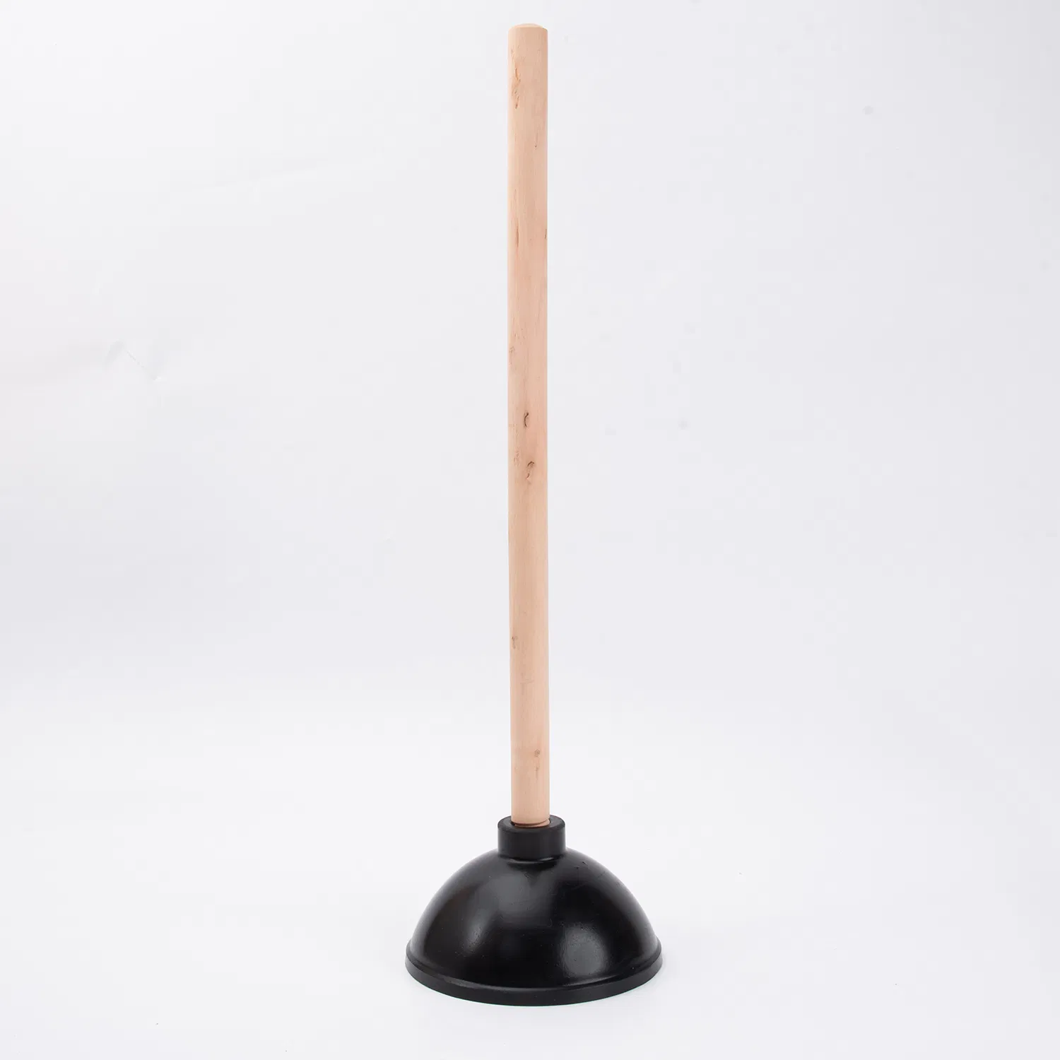 Wooden Handle Leather Toilet Unclogging Device Through Rubber Toilet Suction Toilet Plunger