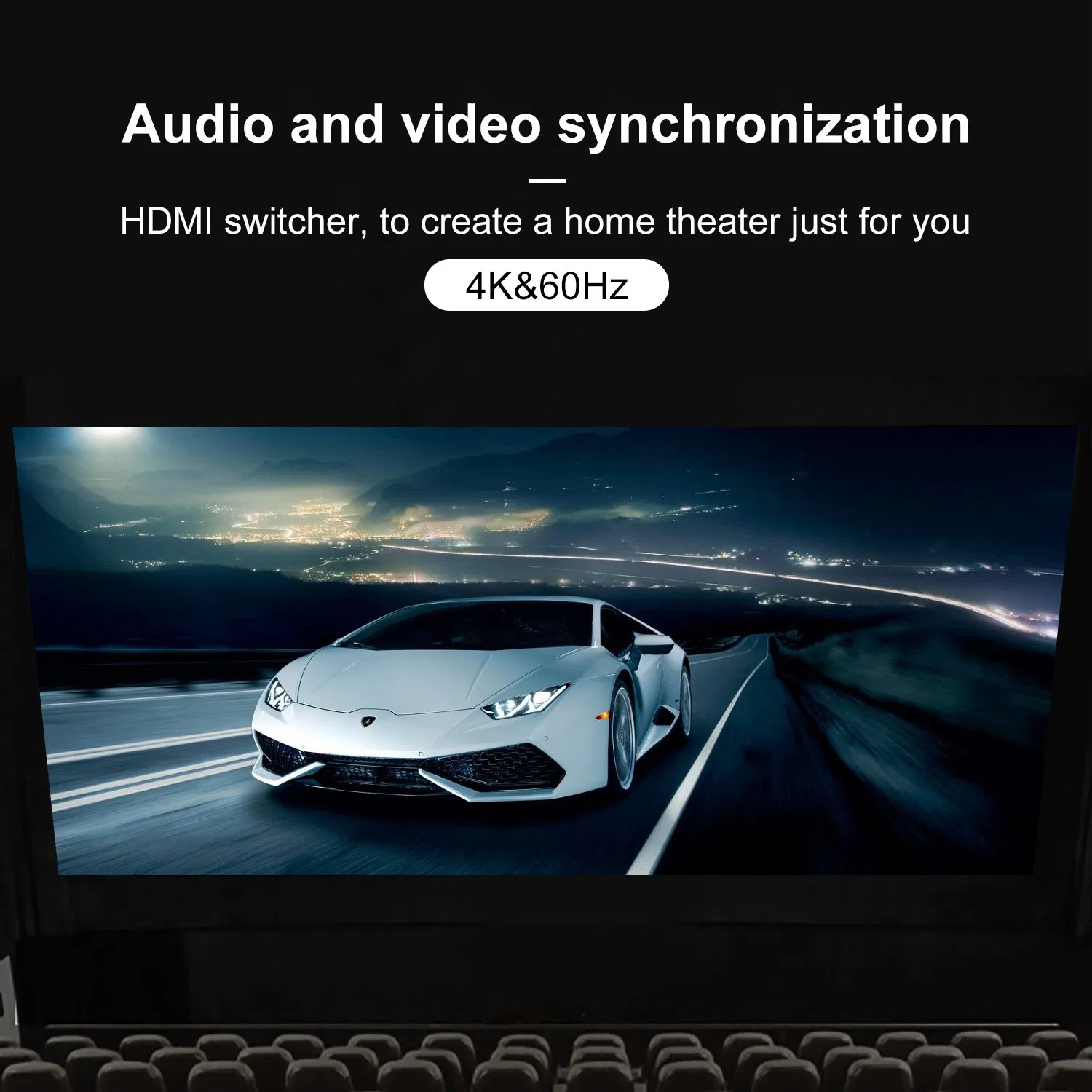 Коммутатор HDMI 3x1 4K 60Гц с пультом