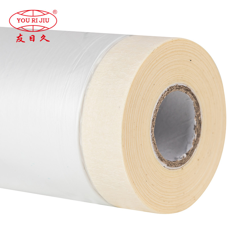 Yourijiu Adhesive Painting Automotive Furniture Protection Floor Covering Cloth Painting Masking Film Tape