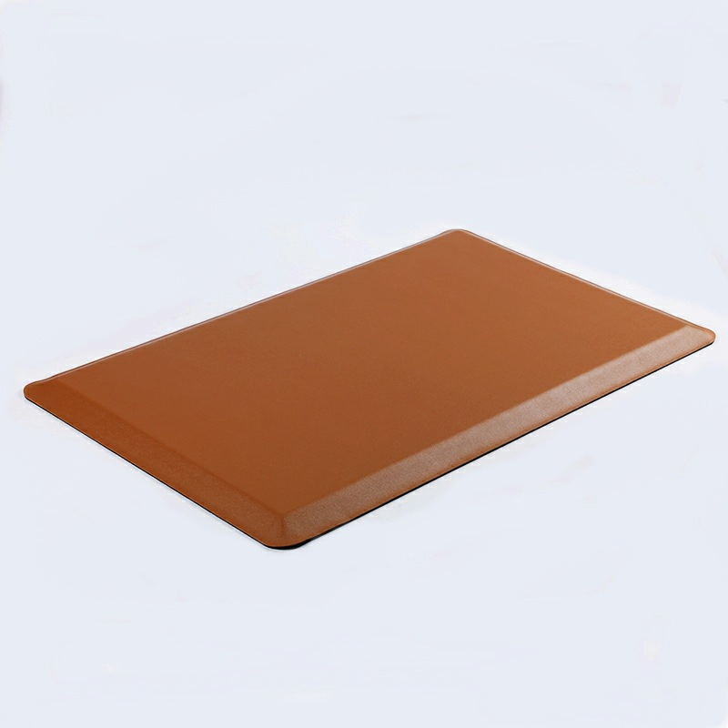 Custom High Traction Bottom Anti Slip PU Leather Kitchen Floor Mat