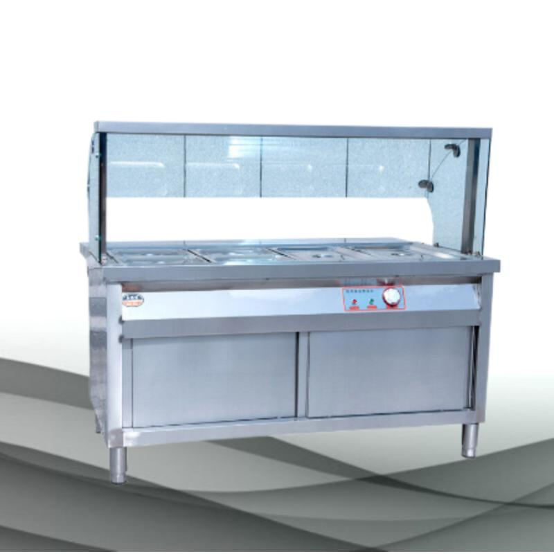 Commercial Electric 4 Pans Bain Marie Buffet Lunch Display Portable Food Warmer