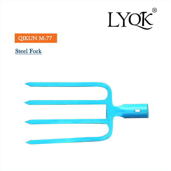 M-77 Garden Fork with Manual Drop Forged Steel and Sharpened End