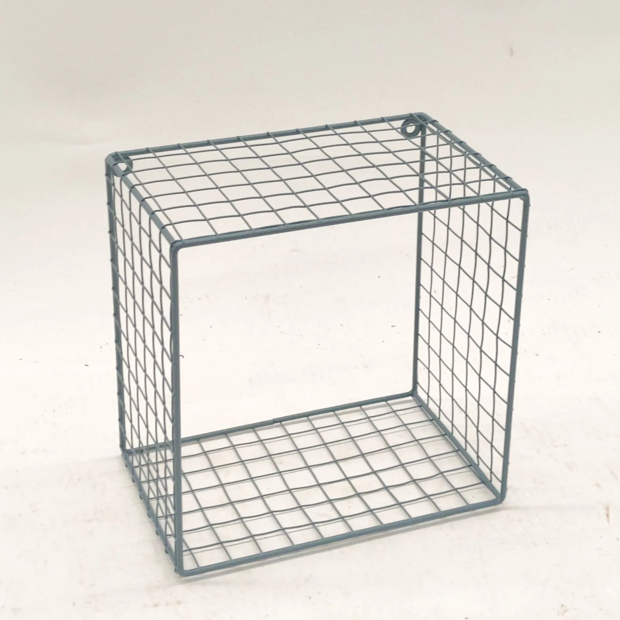 Wire Mesh Basket Storage Wall Shelf