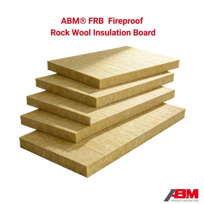Abm® FRB 140kg/M3 High Density Rock Wool Board 0.038W/(M.K) Rockwool Factory Direct Heat Thermal Insulation Rock Wool Board