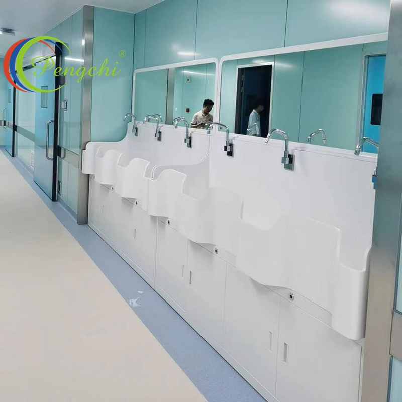 Seamless Welded Operating Room Medical Handwashing Sink, No Dead Angle for Bacteria