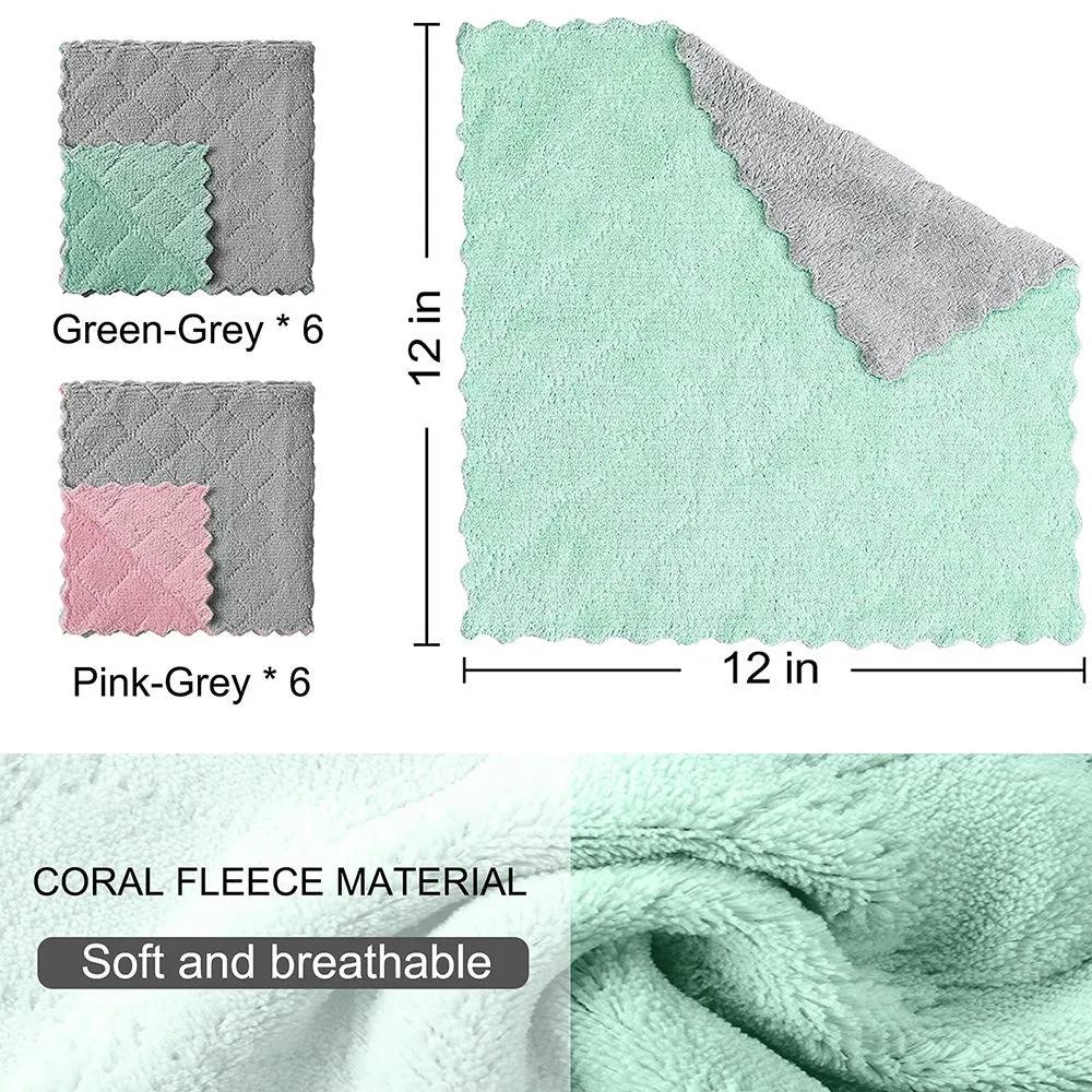 No Shedding Soft Premium Dish Cloths Microfiber Cleaning Cloth Microfiber Towel Microfibercar Towel