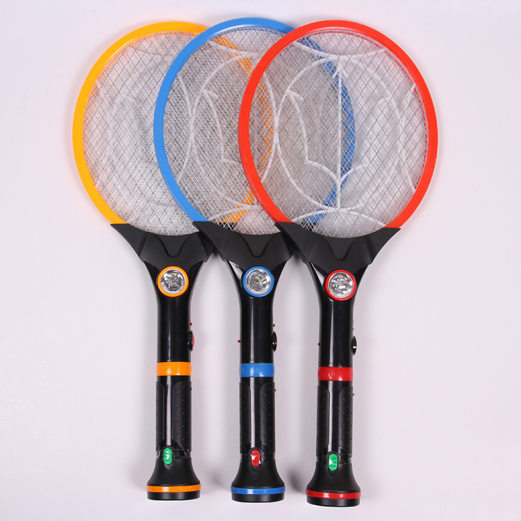 New Design Rechargeable Solar Mosquito Killer Racket Electronic Fly Swatter with Torch for Pest Control