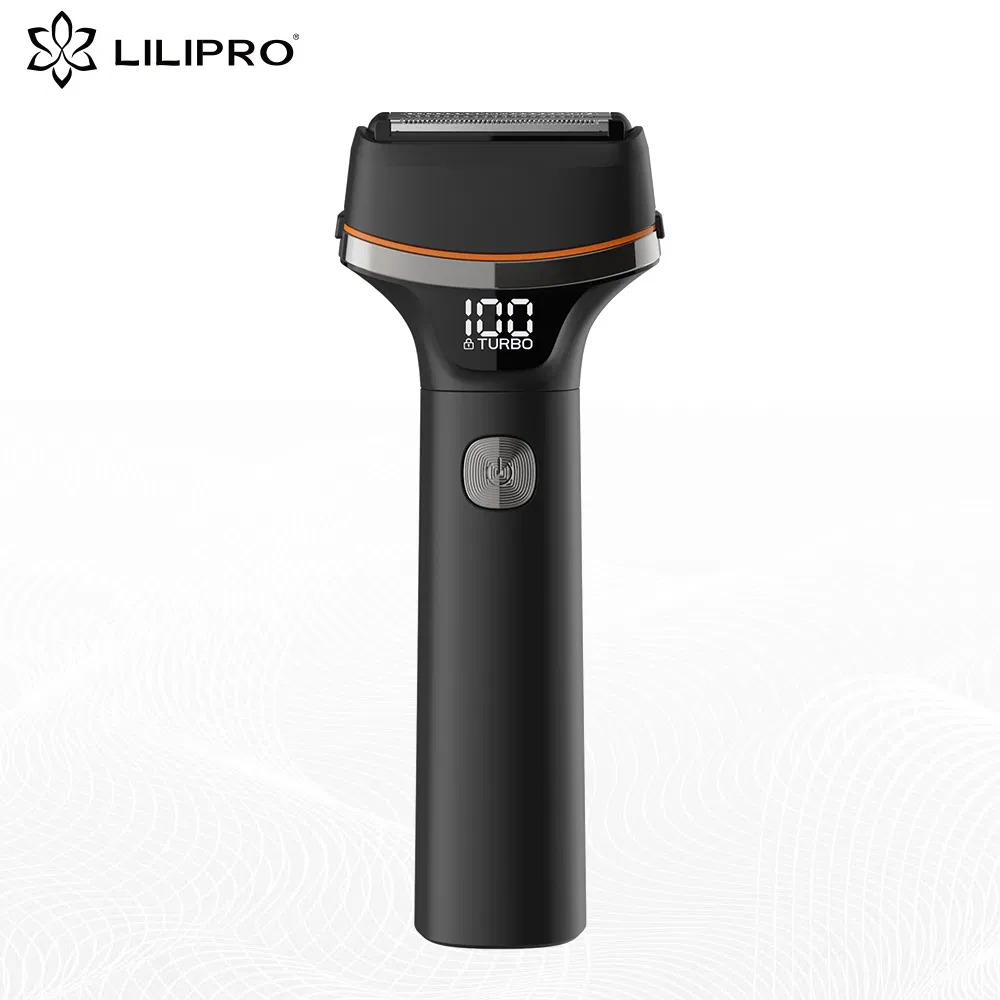 Lilipro S3 Electric Shaver for Men, Rechargeable and Cordless Razor, Black Wet and Dry, Foil Shaver