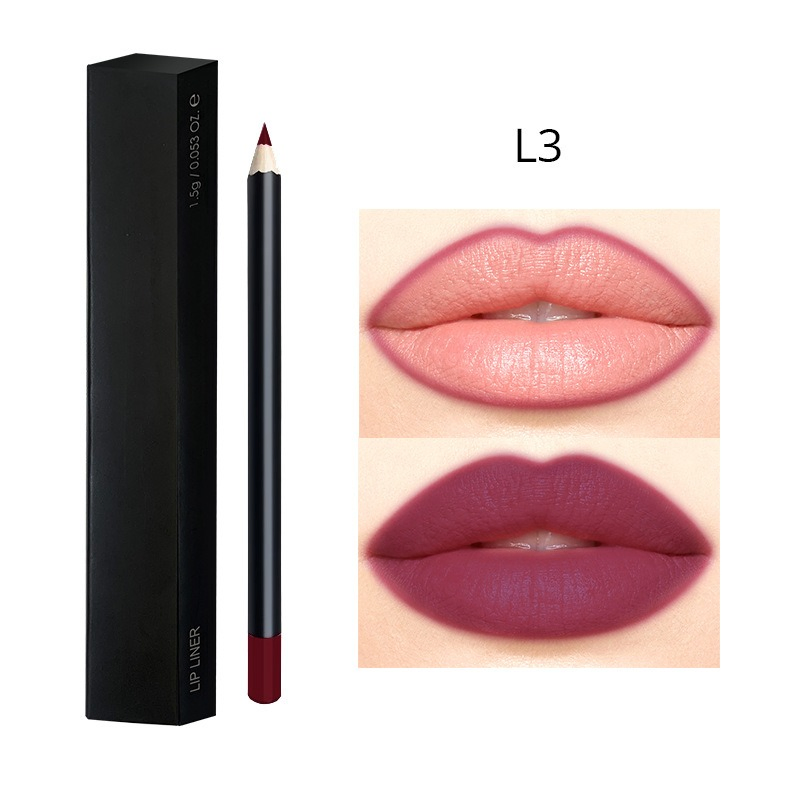 Makeup Pencil Lipliner Private Label Long Lasting Waterproof Brown Lip Liner