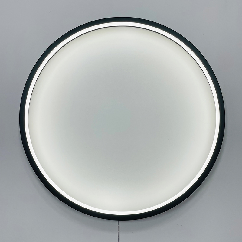 Mirror Frame Metal Luxury Elegant Modern Round Mirror Frames Brushed Gold Black Silver Aluminium Mirror Frame
