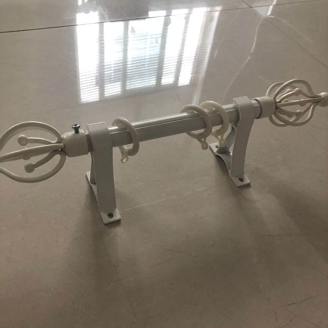 Curtain Rods Resin Material Noiseless and Durable for Window Coverings Drapery