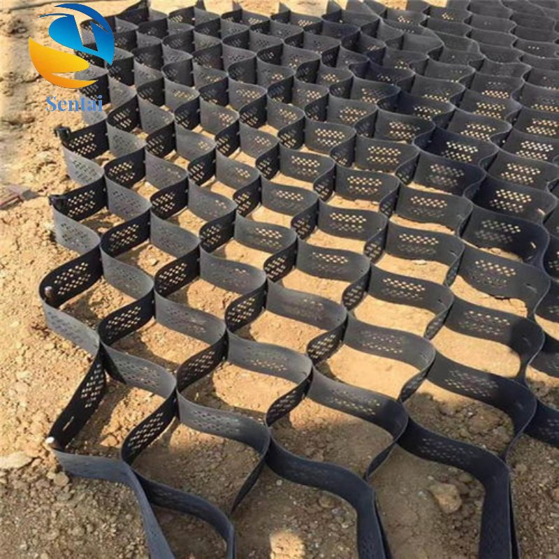 Directly Supplied by Geogrid Manufacturer for Roadbed Reinforcement, High-Strength Perforated Geogrid, HDPE Honeycomb Geogrid