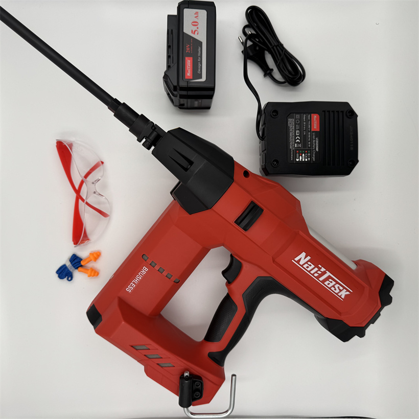 Heavy Duty Upholstery Framing Brad Nail Gun Tacker Cordless Battery Nailer