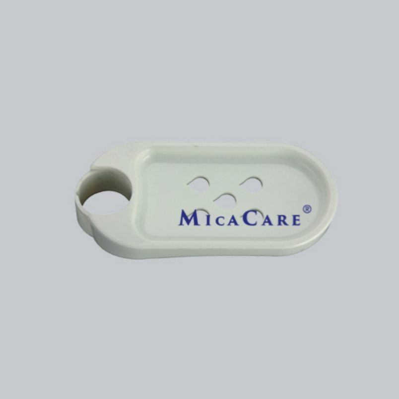 White Anti-Slip Shower Grab Bar with Shower Holder and Soap Holder