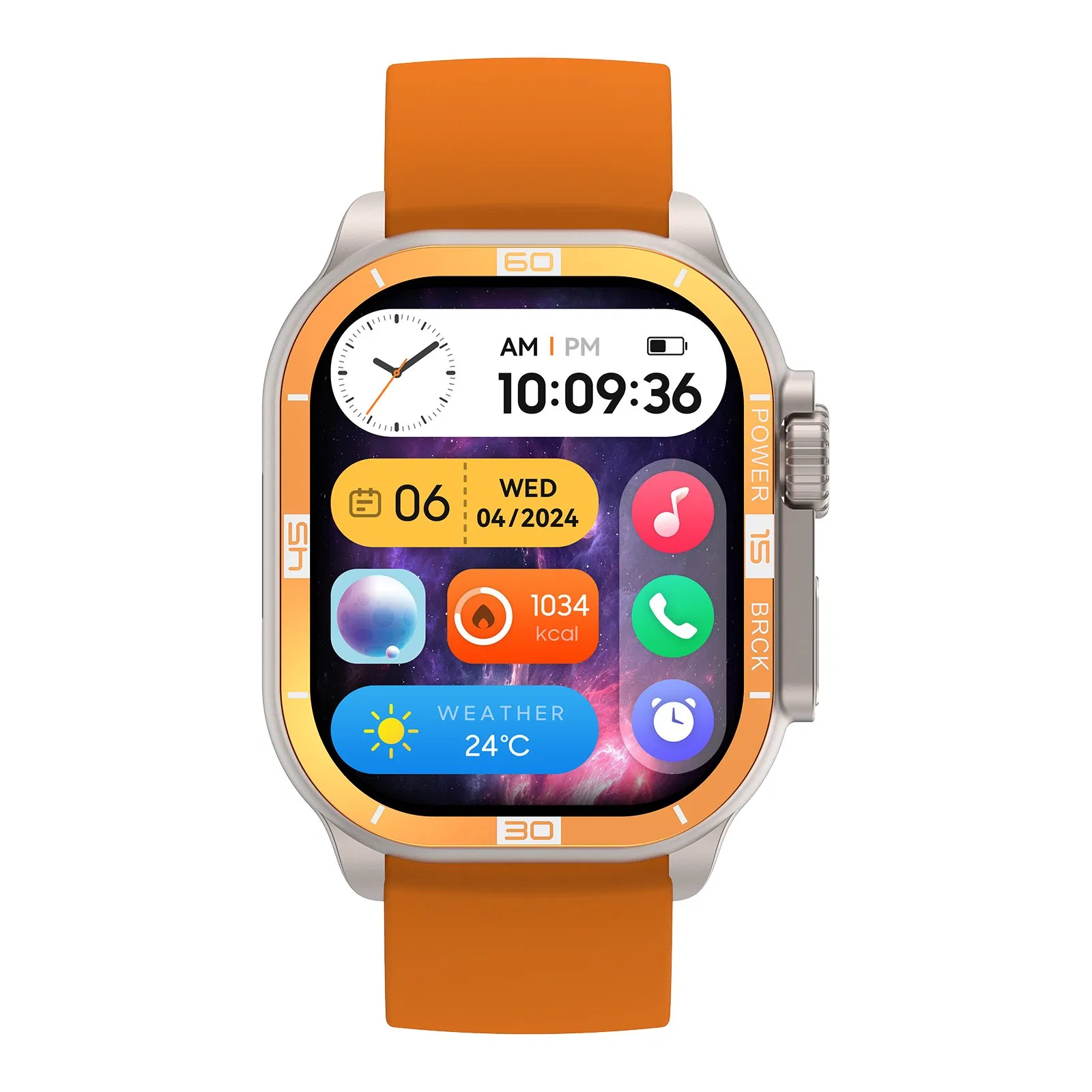 Smartwatch with Amoled Display and IP68 Waterproof Design