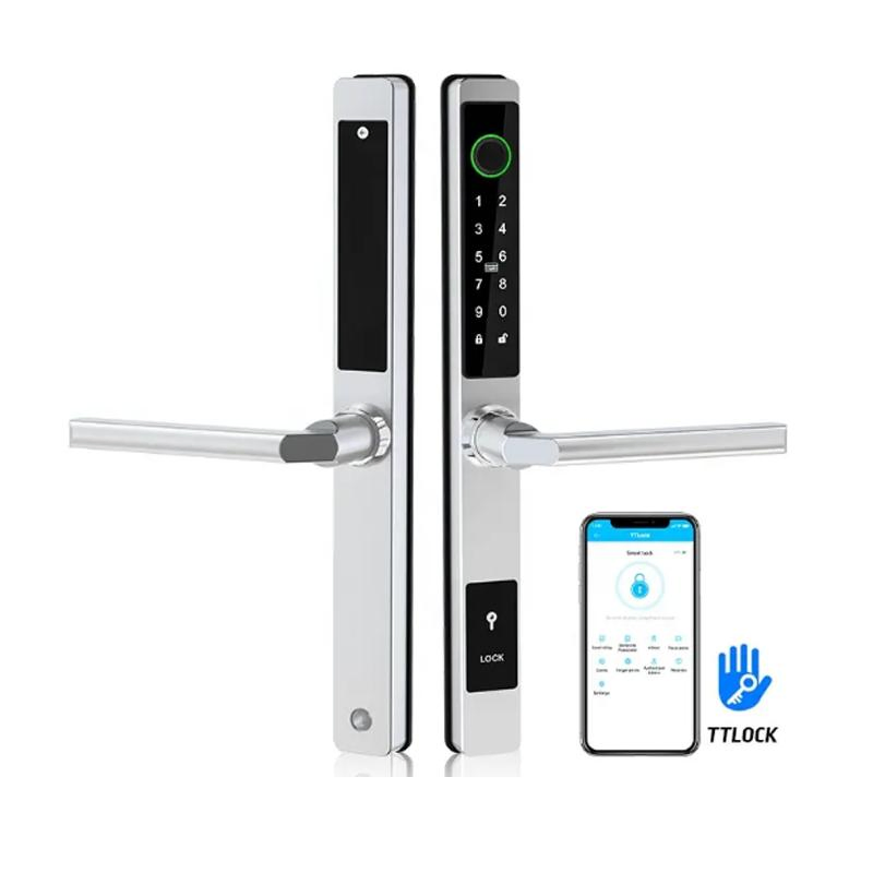Electronic Digital Door Lock with Passcode /IC Card / Remote Unlocking for Sliding Glass Door