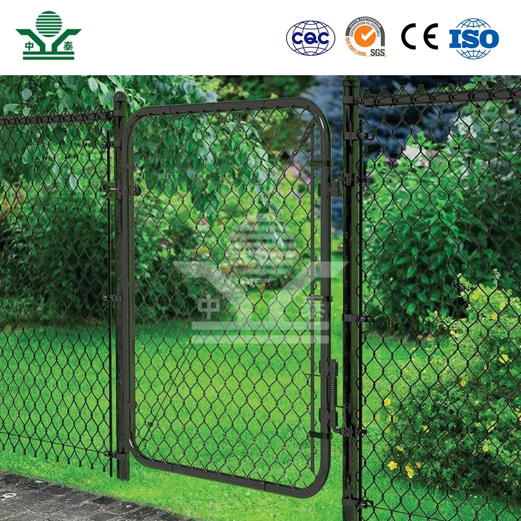 Zhongtai Anti Climb Chain Link Fence China Factory Powder Coated Stadium Chain Link Fence 60mm X 60mm 6 Foot High Stadium Chain Link Fence