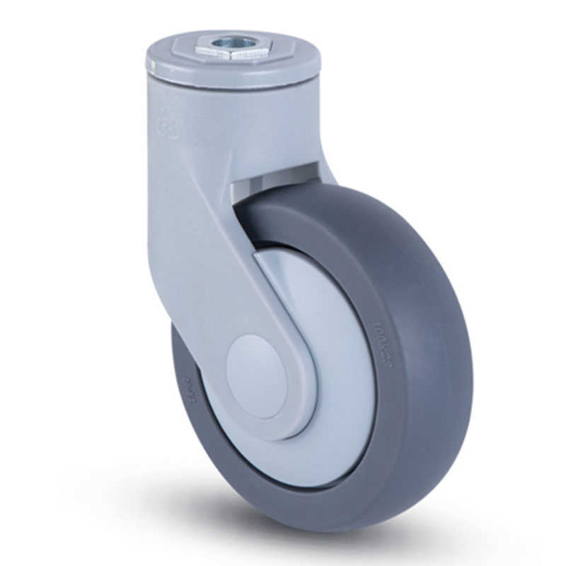 Reliable Plate Mount Brake Medical Caster