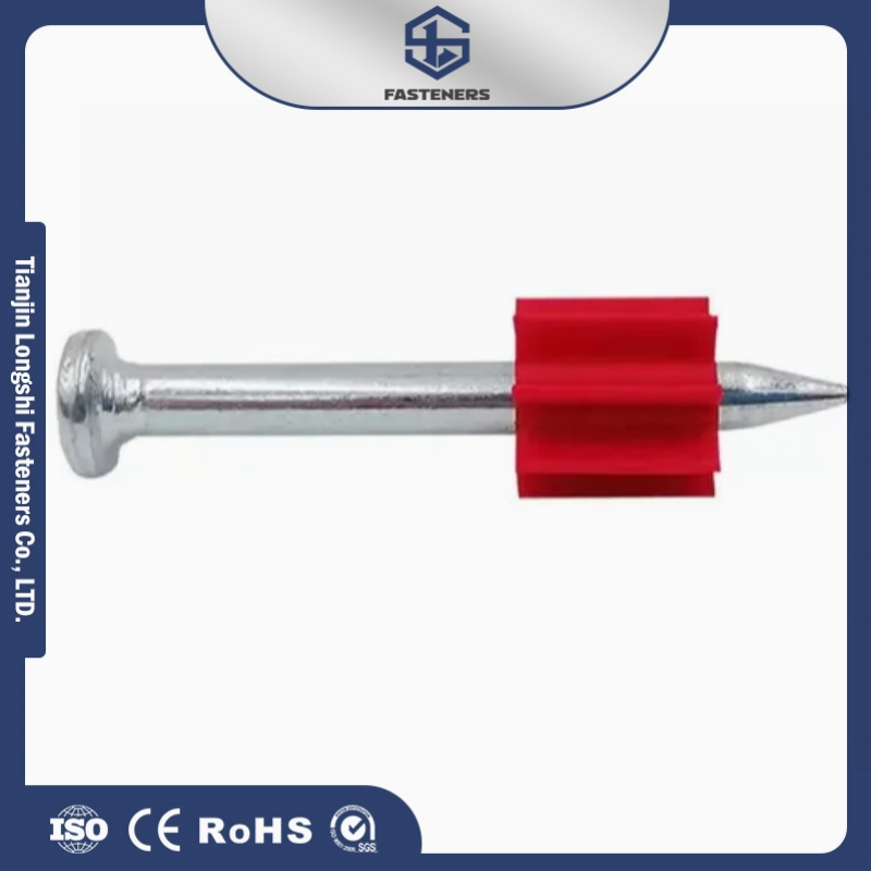 Shoot Nail with Red Buffer Shooting Nail Concrete Nail